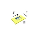YELLOW ST-05412 STICKY NOTES NEON 3"x5"