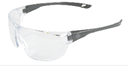 GRAY SAFETY GLASSES CLEAR LENS