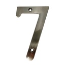 NICKEL-PLATED HOUSE NUMBER #7