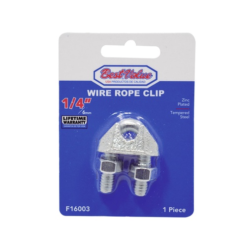 [BV F16003] 1/4" WIRE CLIPS