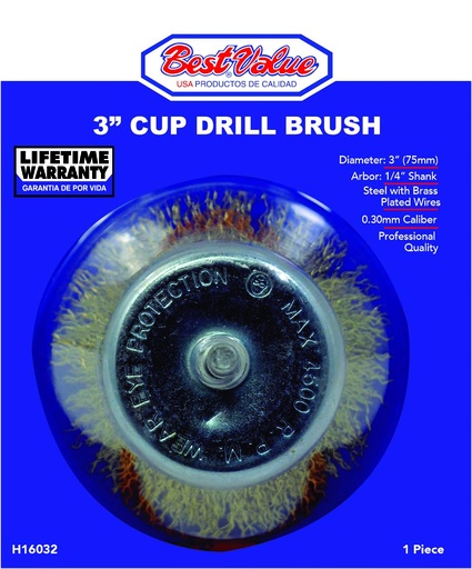 [BV H16032] 2 1/2" DRILL CUP BRUSH