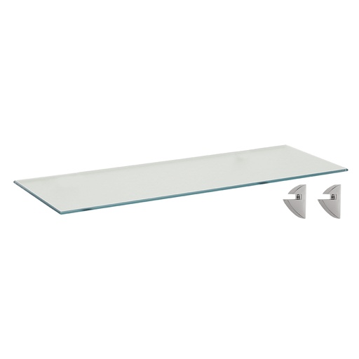 [BV F02108] 6"x16" GLASS SHELF WITH SUPPORT