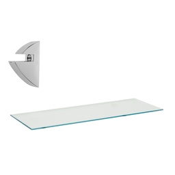 [BV F02109] 6"x24" GLASS SHELF WITH  SUPPORT