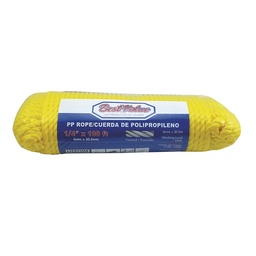 [BV F54007] 1/4" x 100ft PP ROPE (YELLOW)