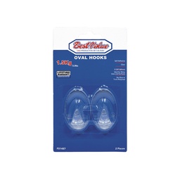 [BV F01487] 2PC OVAL CLEAR HOOKS (LARGE)