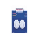 2PC OVAL WHITE HOOK (LARGE)