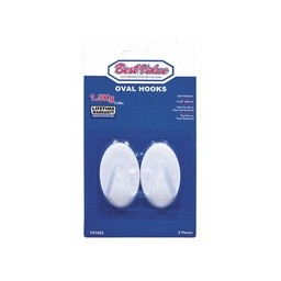 [BV F01452] 2PC OVAL WHITE HOOK (LARGE)