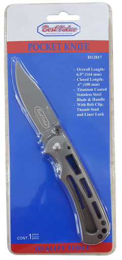 [BV H12017] 6 1/2" TACTICAL POCKET KNIFE