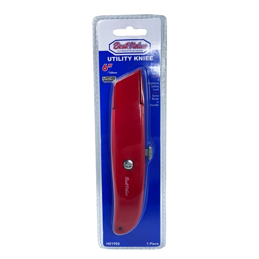 [BV H01950] 6" METAL UTILITY KNIFE