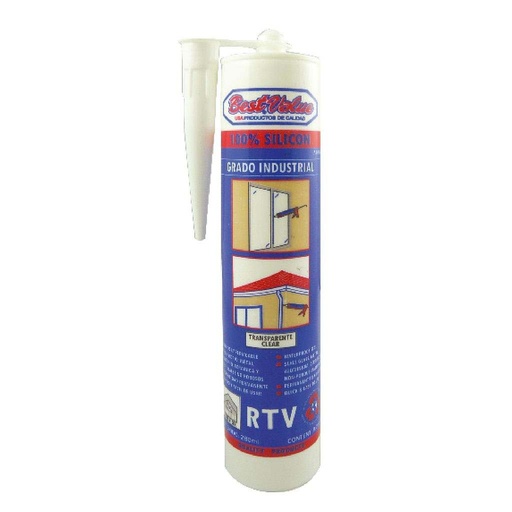[BV A03100] BEST VALUE 100% RTV SILICONE CLEAR