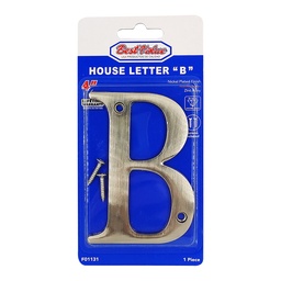 [BV F01131] NICKEL-PLATED HOUSE LETTER "B"