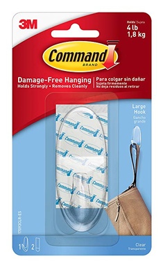 17093 COMMAND HOOKS CLEAR (LARGE)