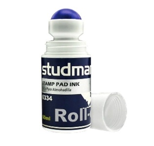 STAMP PAD INK BLUE ROLL ON