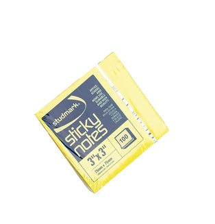 STICKY NOTES NEON 3" X 3" YELLOW ST-05442-G